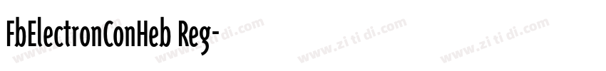 FbElectronConHeb Reg字体转换